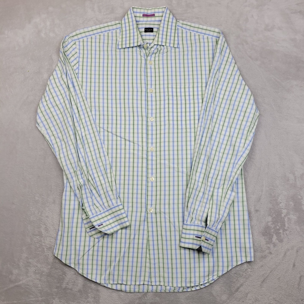 Paul Smith Shirt Men 16/41 Button Up Dress Oxford London Italy Made Formal Adult